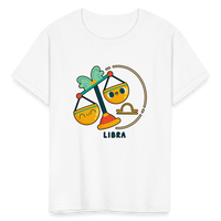 Thumbnail for Kids' Cartoony Libra T-Shirt - white