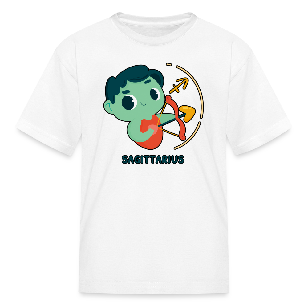 Kids' Cartoony Sagittarius T-Shirt - white