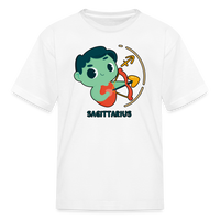 Thumbnail for Kids' Cartoony Sagittarius T-Shirt - white