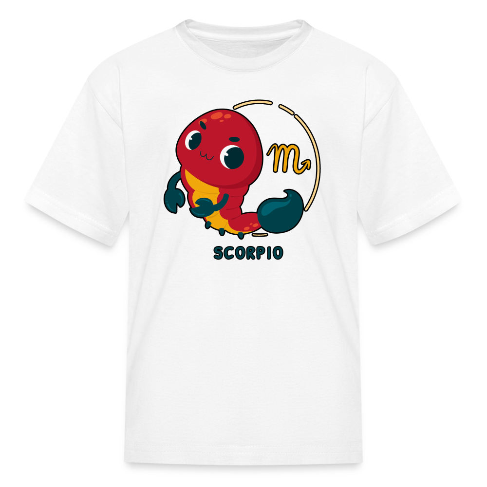 Kids' Cartoony Scorpio T-Shirt - white