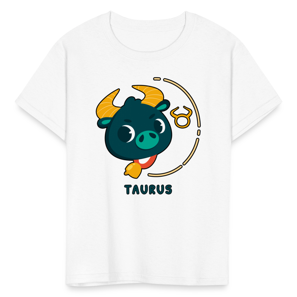 Kids' Cartoony Taurus T-Shirt - white