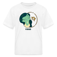 Thumbnail for Kids' Cartoony Virgo T-Shirt - white