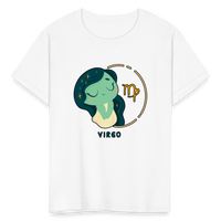 Thumbnail for Kids' Cartoony Virgo T-Shirt - white