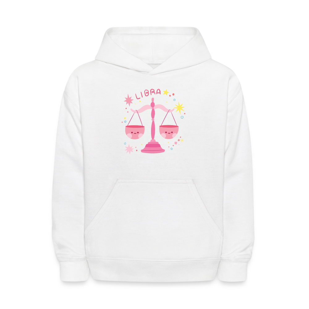 Kids' Pinky Libra Hoodie - white