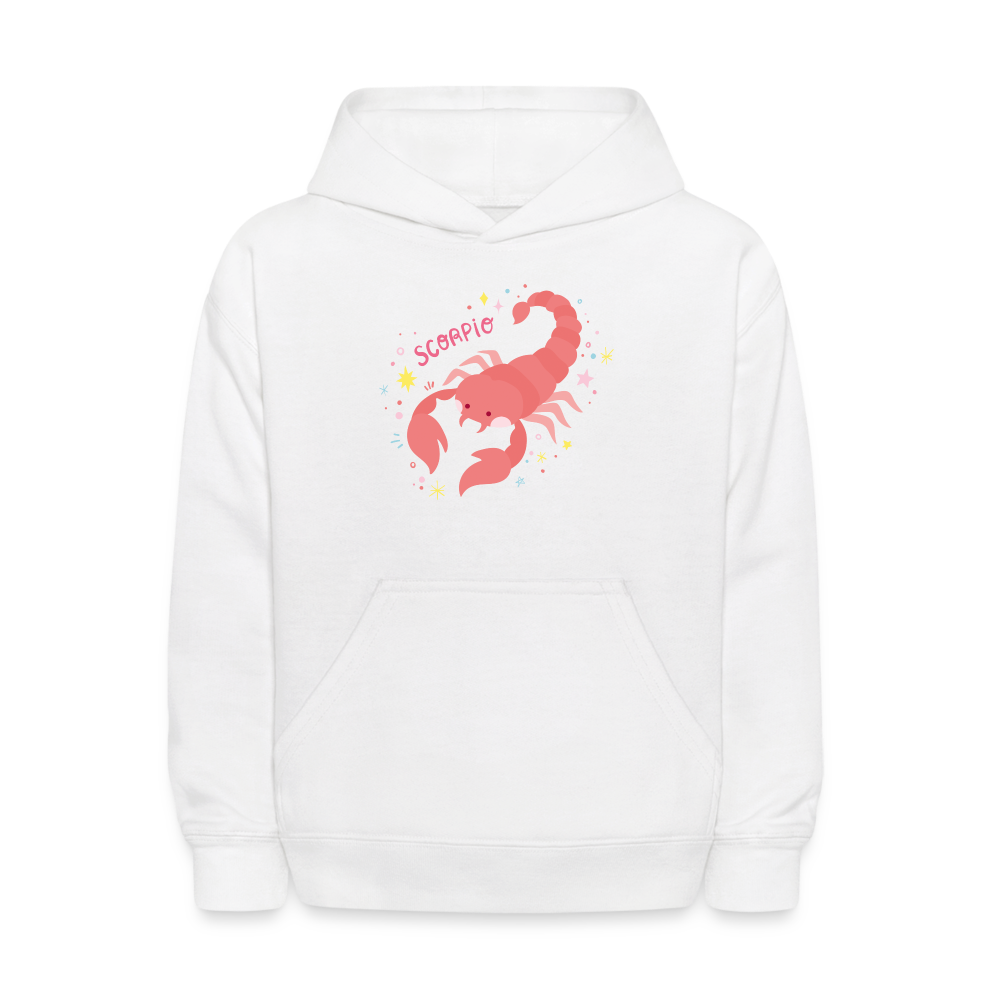 Kids' Pinky Scorpio Hoodie - white