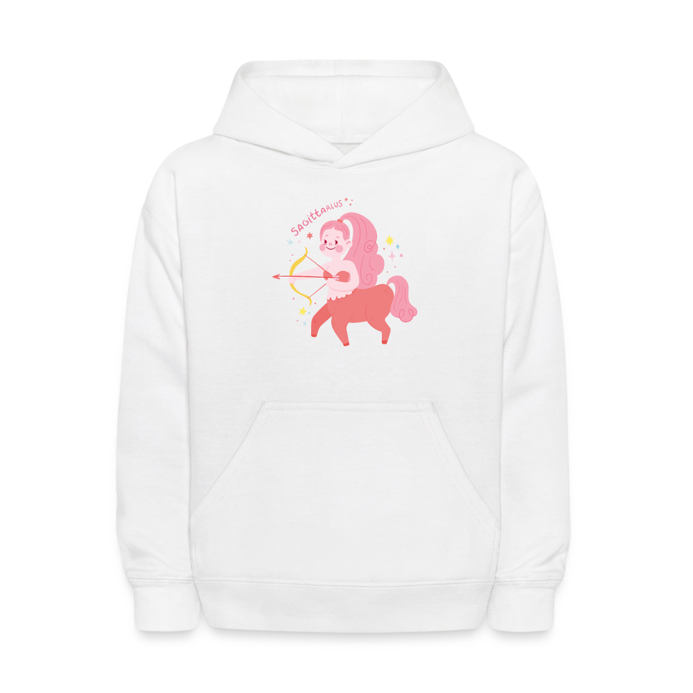 Kids' Pinky Sagittarius Hoodie - white