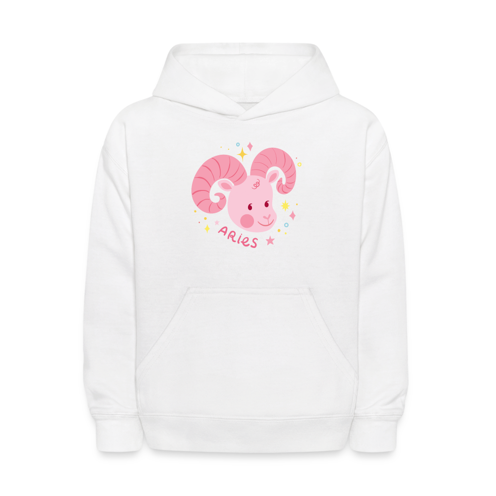 Kids' Pinky Aries Hoodie - white