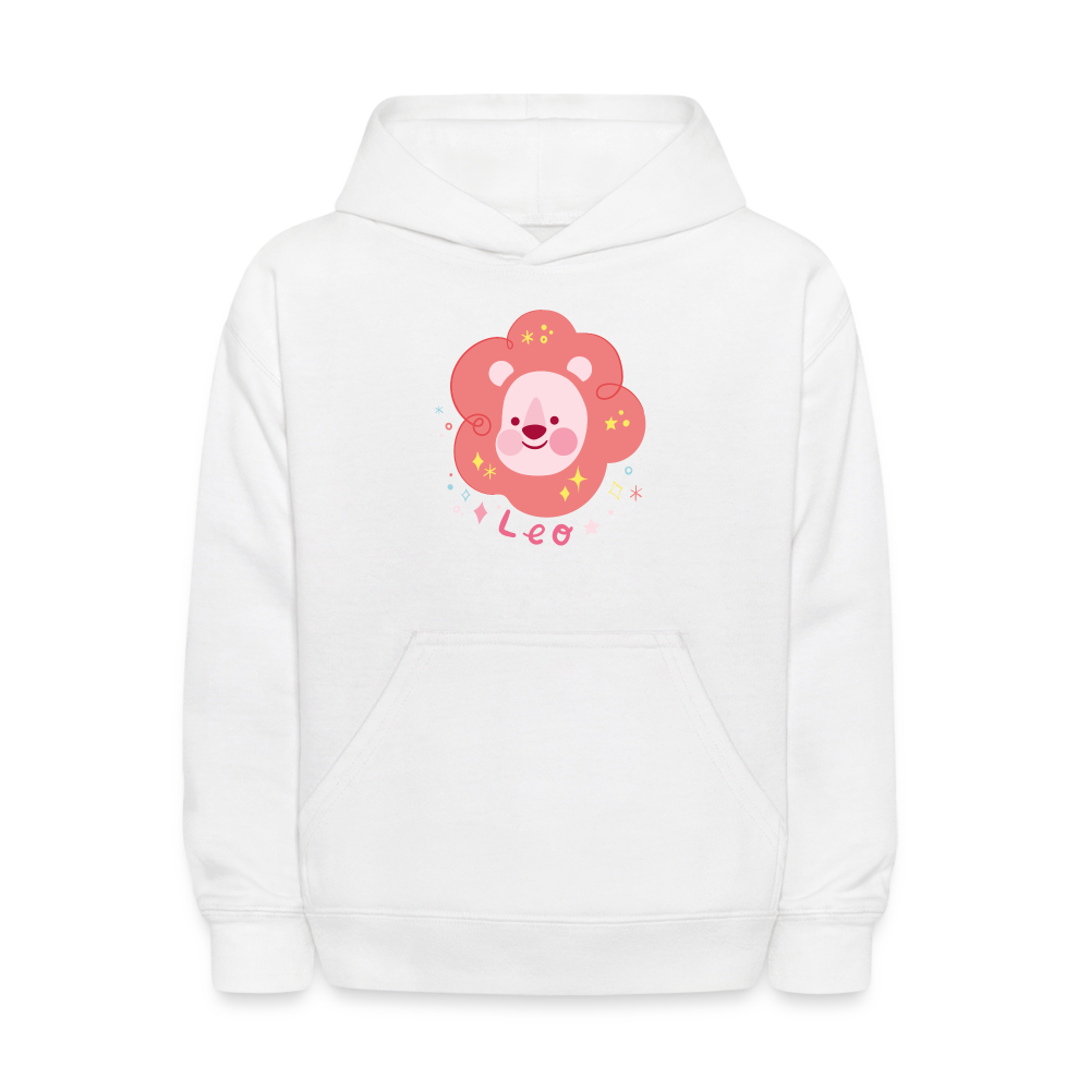 Kids' Pinky Leo Hoodie - white