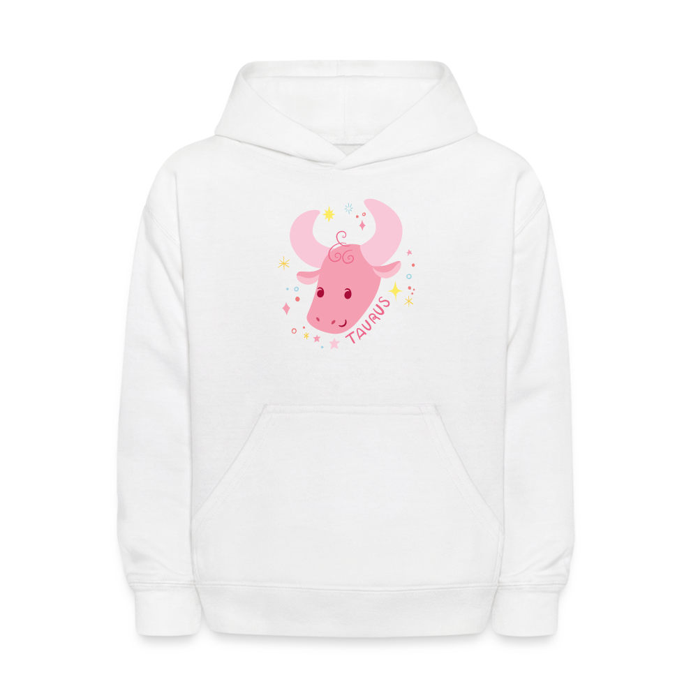 Kids' Pinky Taurus Hoodie - white