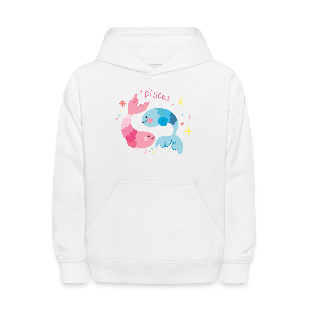 Kids' Pinky Pisces Hoodie - white