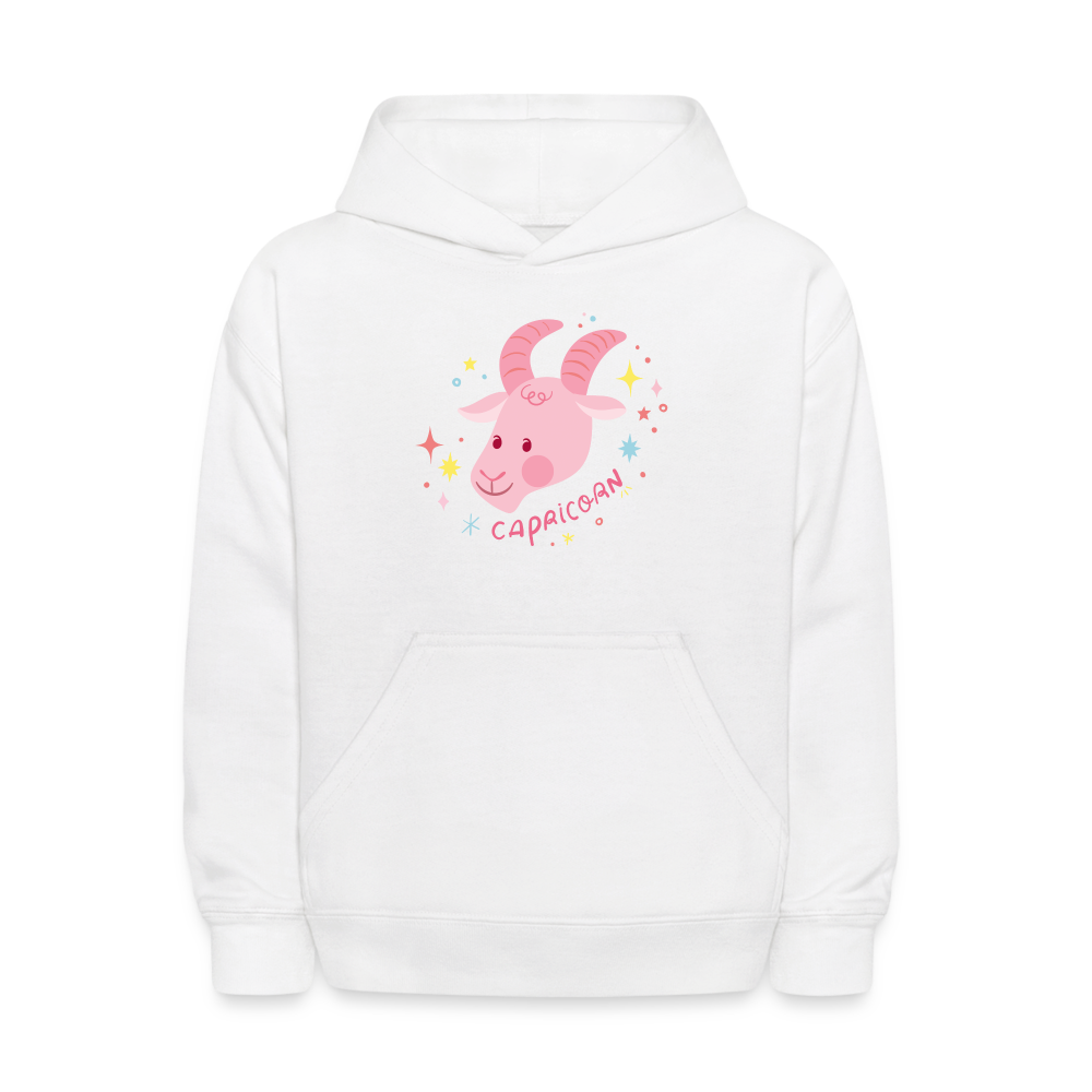 Kids' Pinky Capricorn Hoodie - white