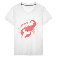 Thumbnail for Kids' Pinky Scorpio Premium T-Shirt - white