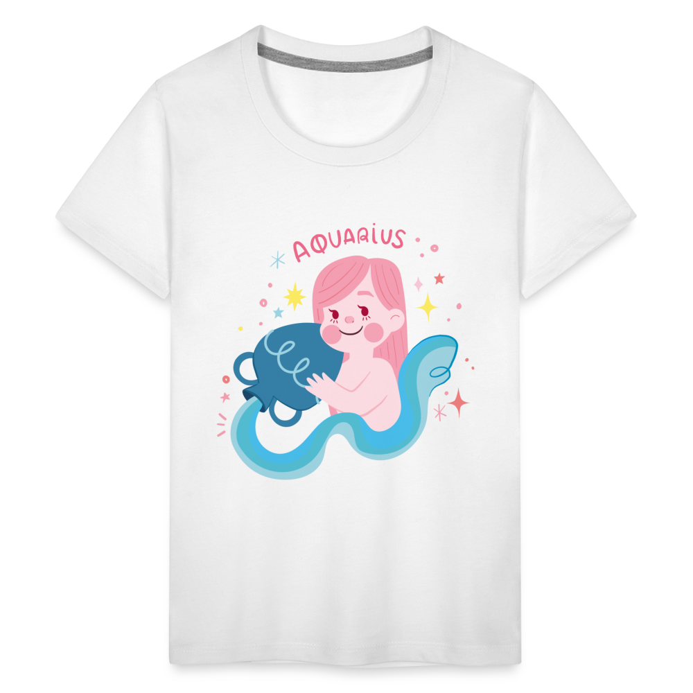 Kids' Pinky Aquarius Premium T-Shirt - white