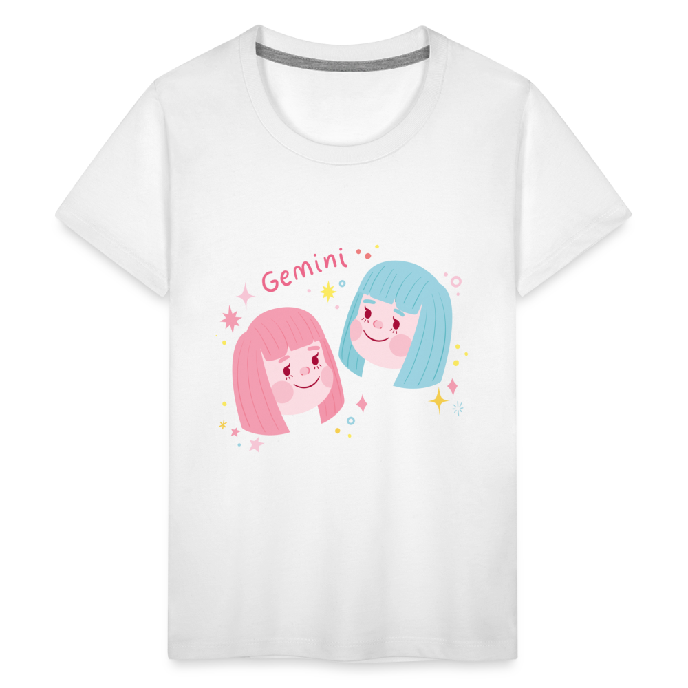 Kids' Pinky Gemini Premium T-Shirt - white