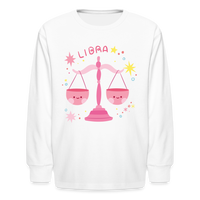 Thumbnail for Kids' Pinky Libra Long Sleeve T-Shirt - white