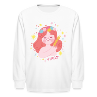 Thumbnail for Kids' Pinky Virgo Long Sleeve T-Shirt - white