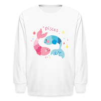 Thumbnail for Kids' Pinky Pisces Long Sleeve T-Shirt - white