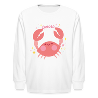 Thumbnail for Kids' Pinky Cancer Long Sleeve T-Shirt - white