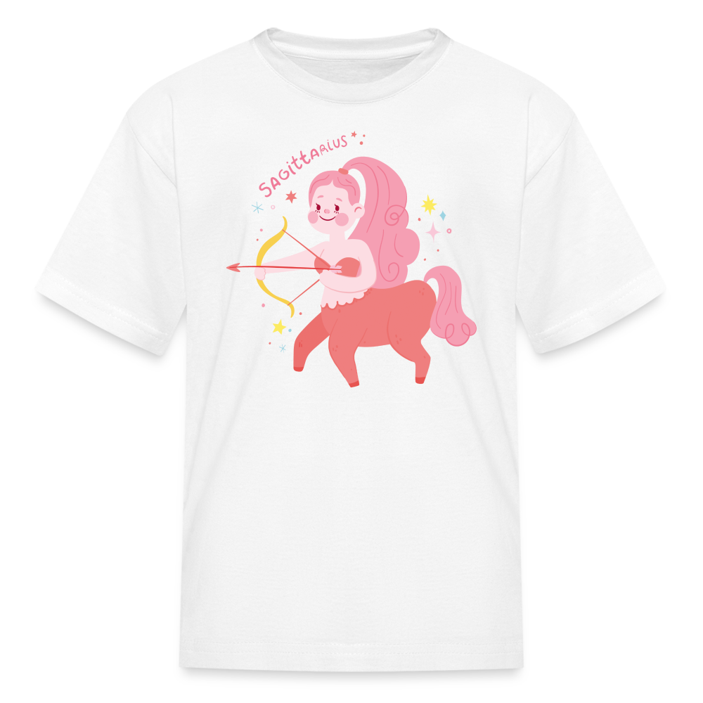 Kids' Pinky Sagittarius T-Shirt - white