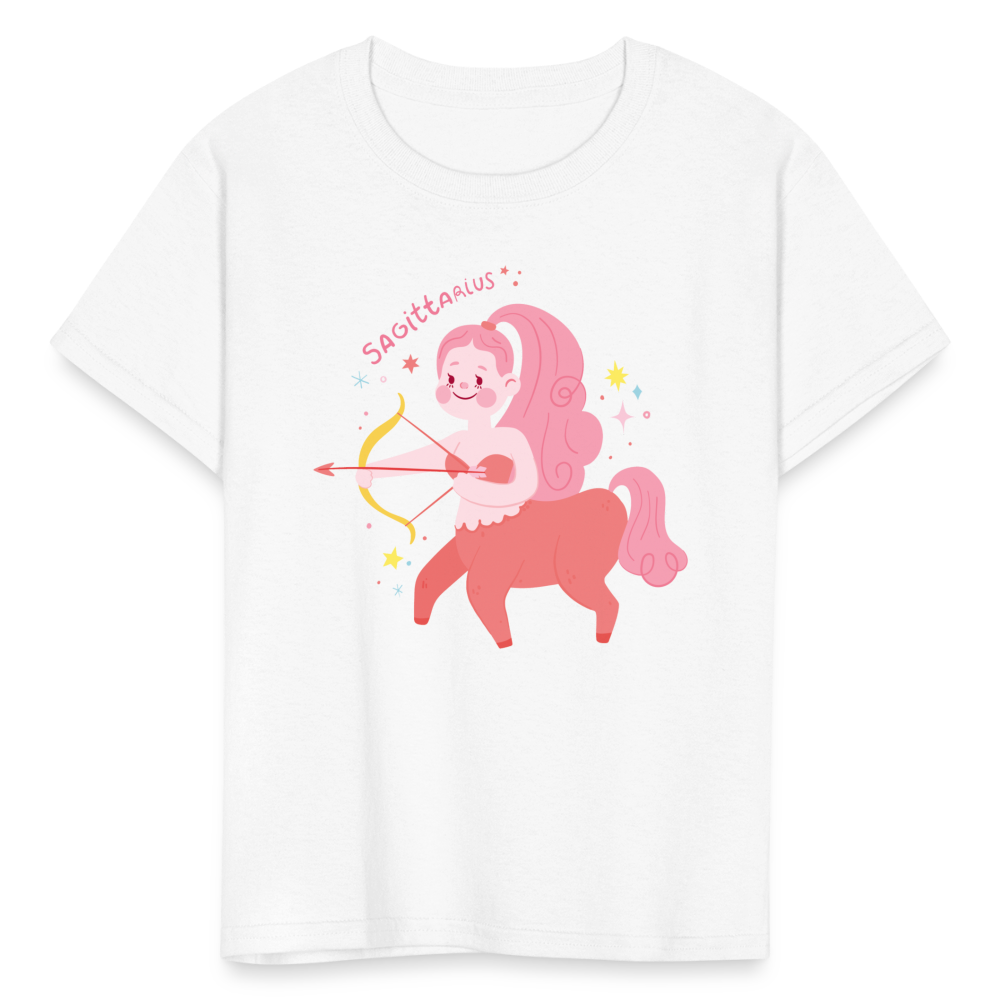 Kids' Pinky Sagittarius T-Shirt - white