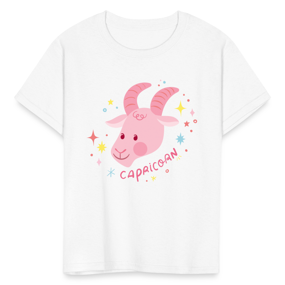 Kids' Pinky Capricorn T-Shirt - white