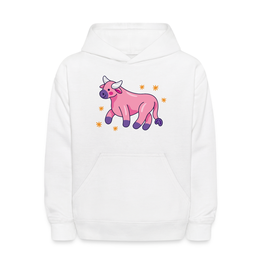 Kids' Zany Taurus Hoodie - white