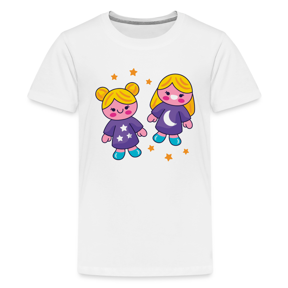 Kids' Zany Gemini Premium T-Shirt - white