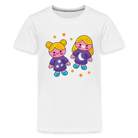 Thumbnail for Kids' Zany Gemini Premium T-Shirt - white