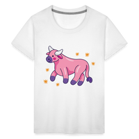 Thumbnail for Kids' Zany Taurus Premium T-Shirt - white