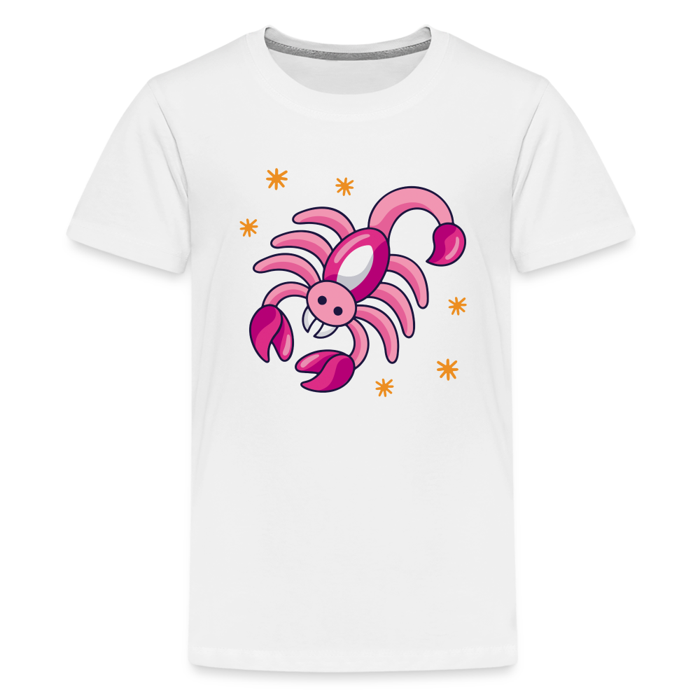 Kids' Zany Scorpio Premium T-Shirt - white