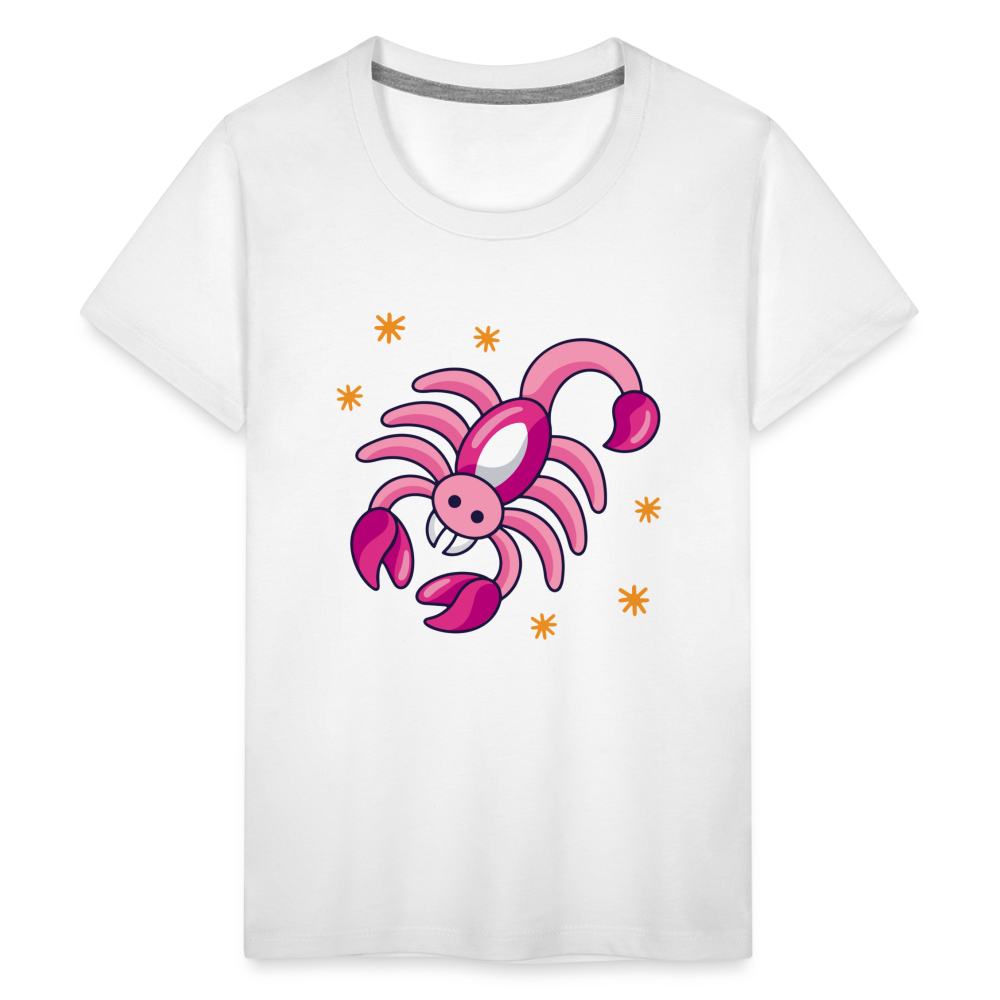 Kids' Zany Scorpio Premium T-Shirt - white