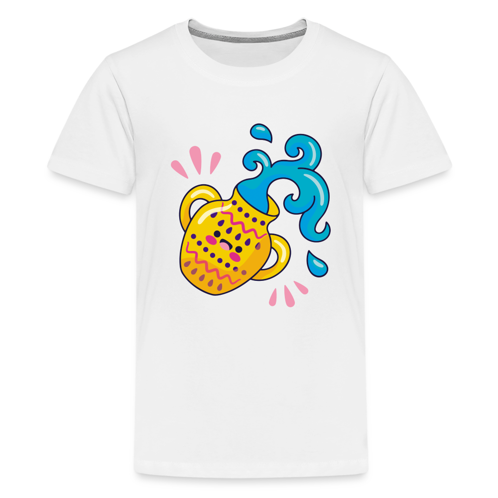 Kids' Zany Aquarius Premium T-Shirt - white