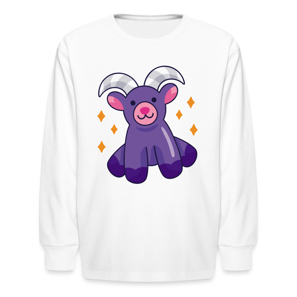 Kids' Zany Aries Long Sleeve T-Shirt - white