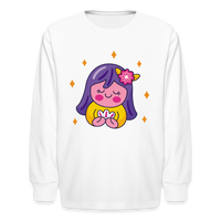 Thumbnail for Kids' Zany Virgo Long Sleeve T-Shirt - white