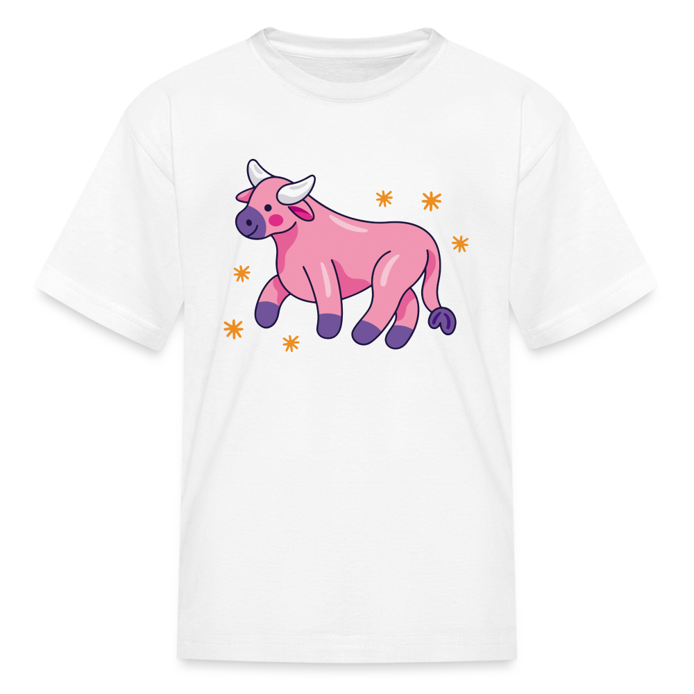 Kids' Zany Taurus T-Shirt - white