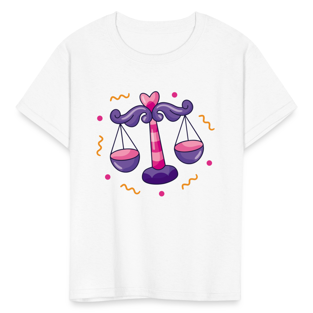 Kids' Zany Libra T-Shirt - white