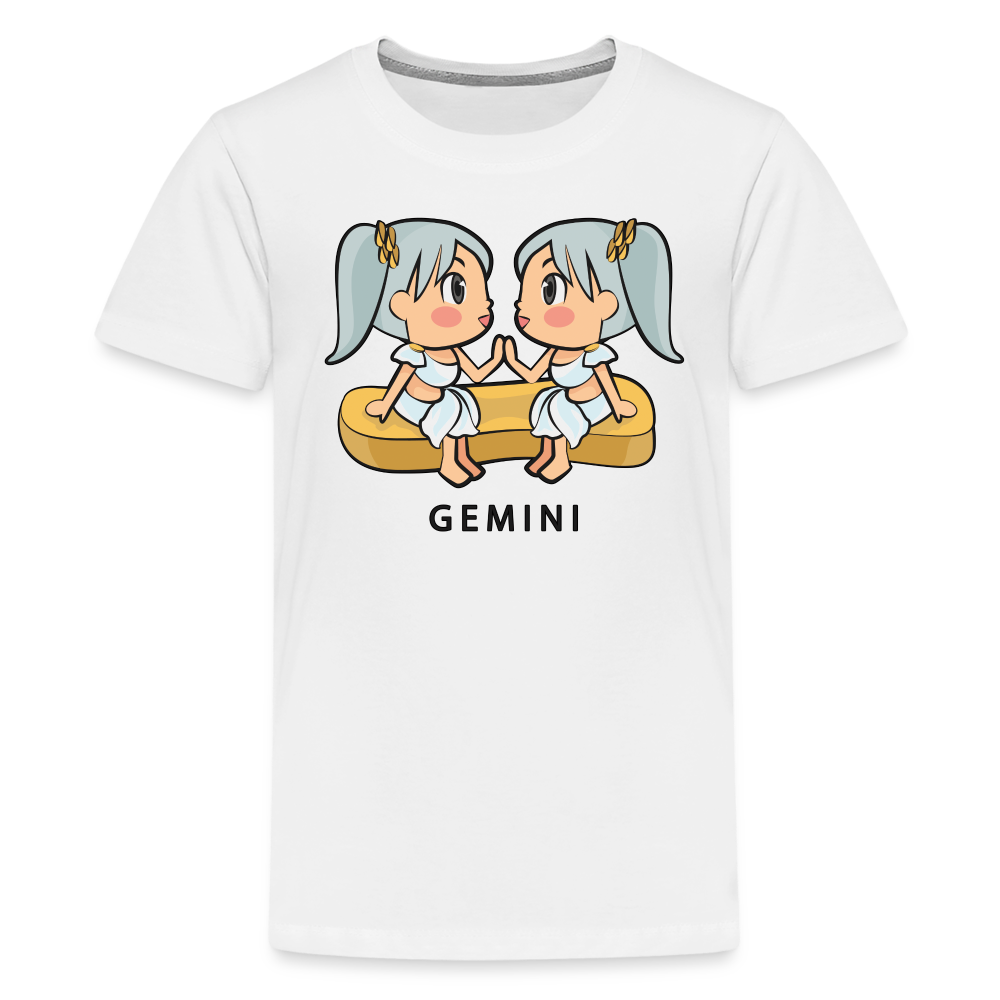 Kids' Sweet Astro Gemini Premium T-Shirt - white