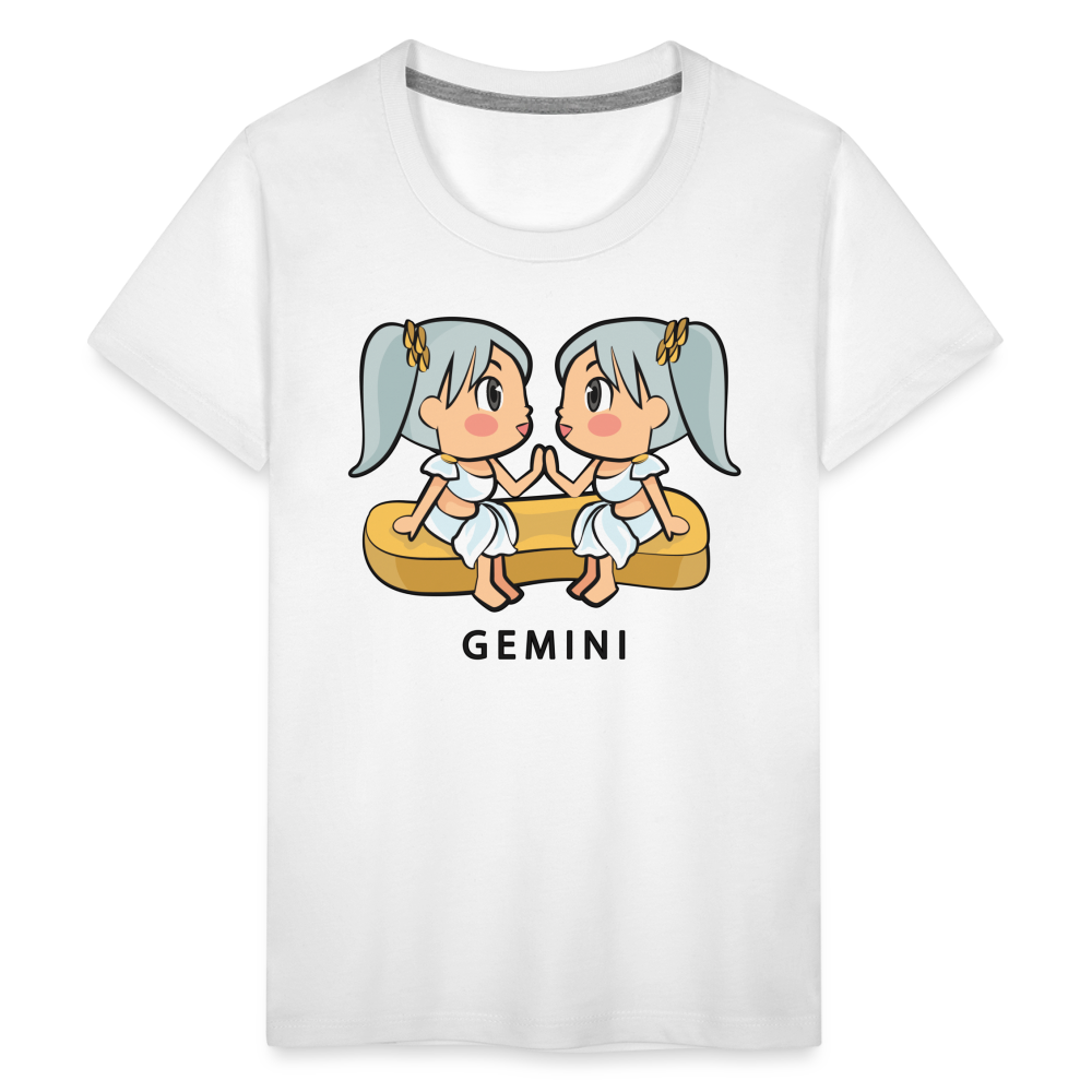 Kids' Sweet Astro Gemini Premium T-Shirt - white