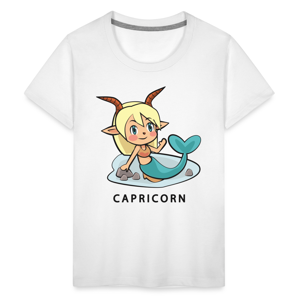 Kids' Sweet Astro Capricorn Premium T-Shirt - white