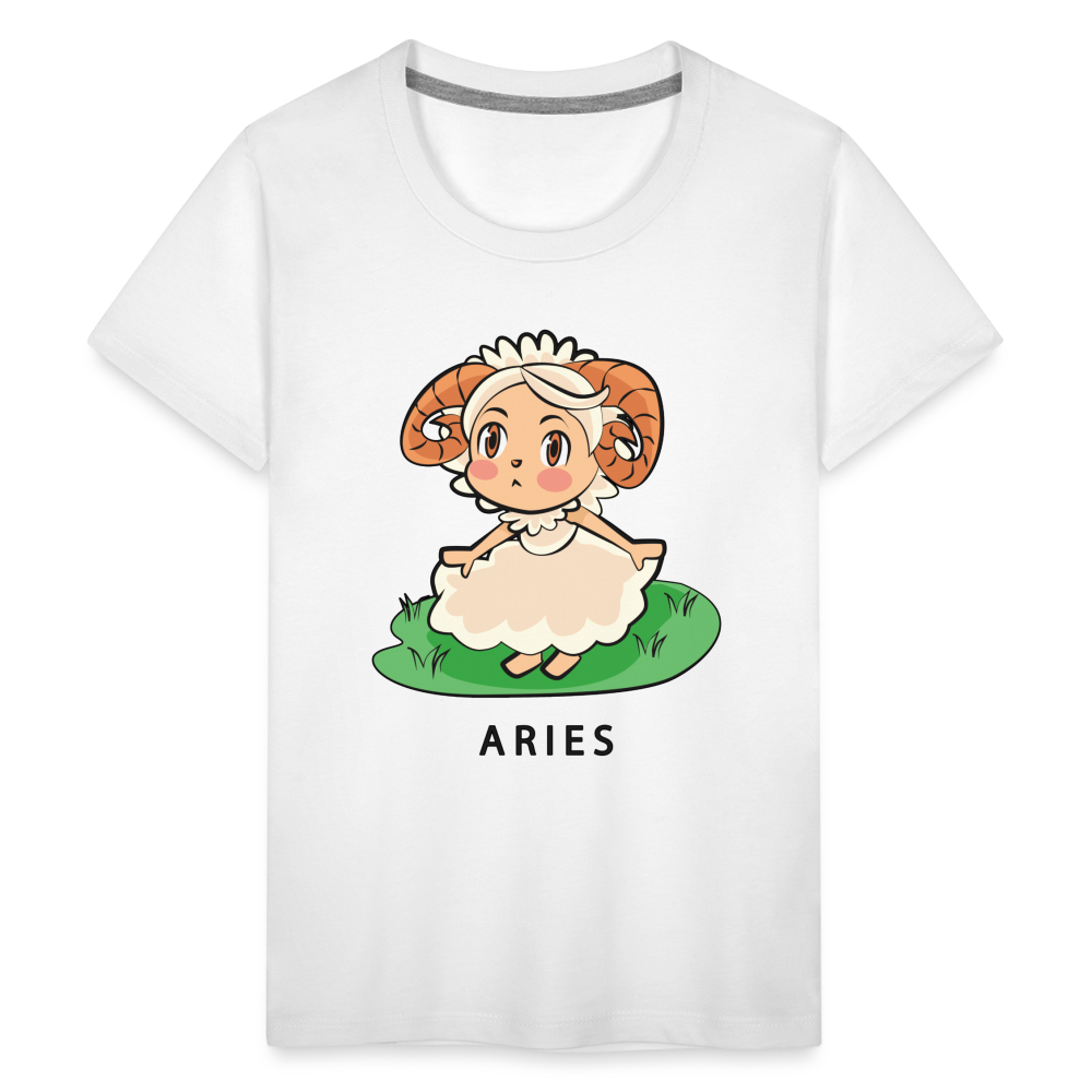 Kids' Sweet Astro Aries Premium T-Shirt - white