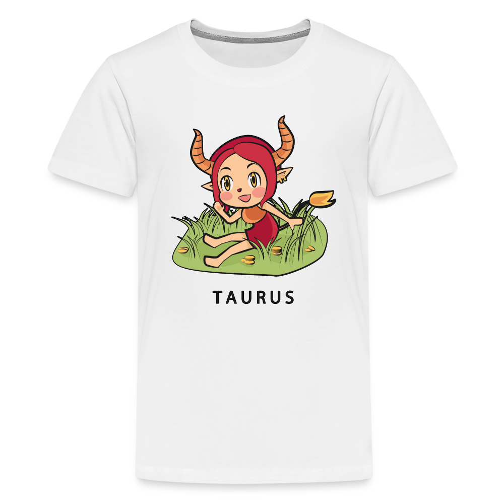 Kids' Sweet Astro Taurus Premium T-Shirt - white