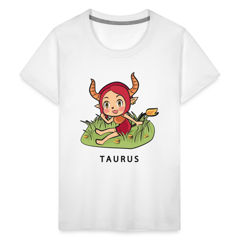 Kids' Sweet Astro Taurus Premium T-Shirt - white