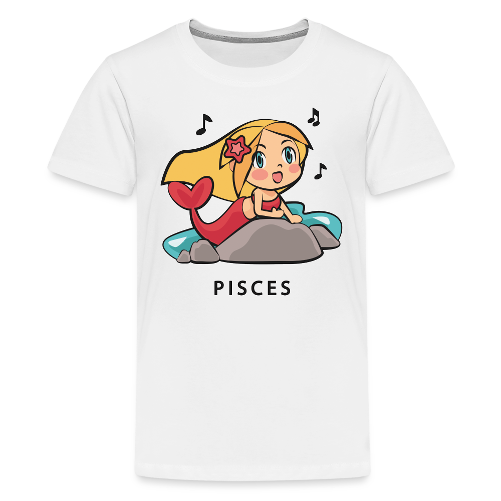 Kids' Sweet Astro Pisces Premium T-Shirt - white