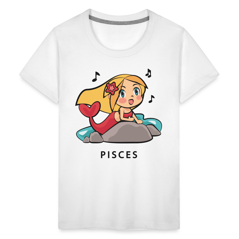 Kids' Sweet Astro Pisces Premium T-Shirt - white