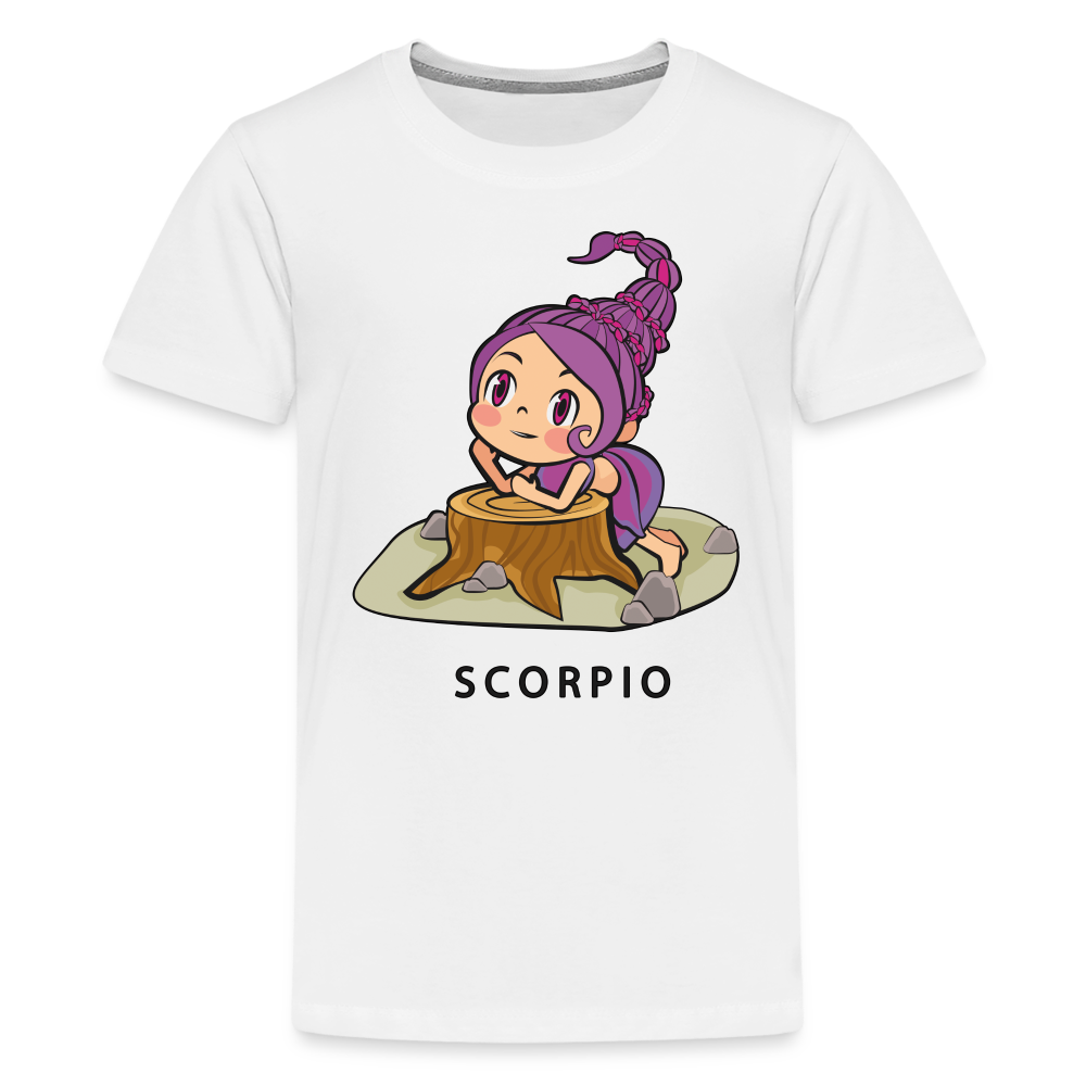 Kids' Sweet Astro Scorpio Premium T-Shirt - white