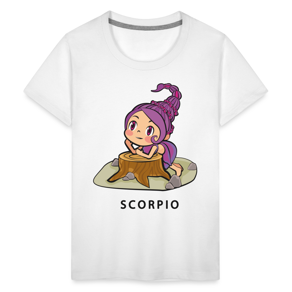 Kids' Sweet Astro Scorpio Premium T-Shirt - white