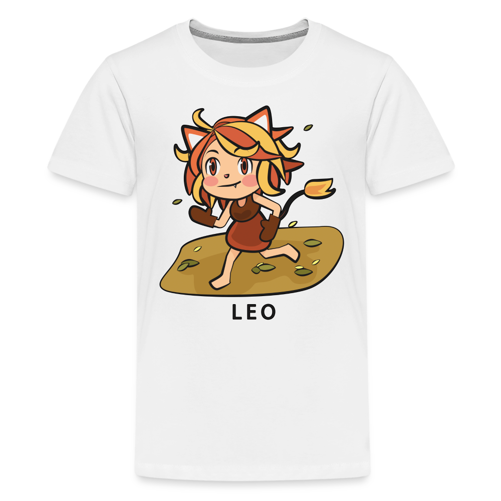 Kids' Sweet Astro Leo Premium T-Shirt - white