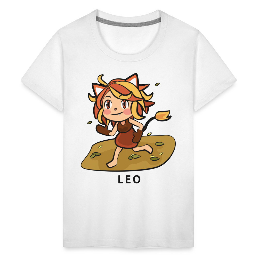 Kids' Sweet Astro Leo Premium T-Shirt - white