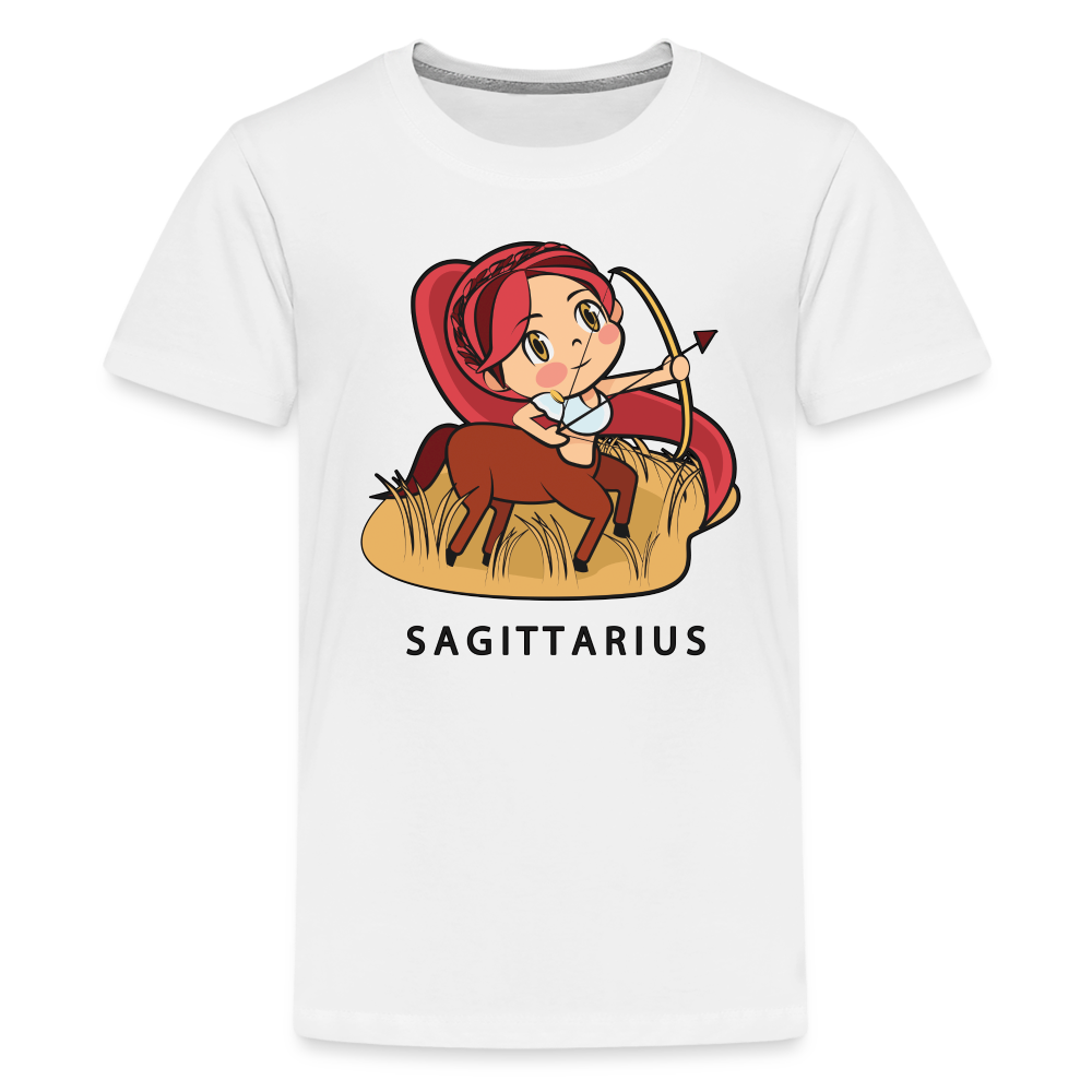 Kids' Sweet Astro Sagittarius Premium T-Shirt - white
