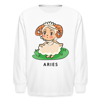 Thumbnail for Kids' Sweet Astro Aries Long Sleeve T-Shirt - white